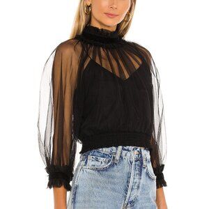 ALICE + OLIVIA Blouse In Black, NWOT,  Size L